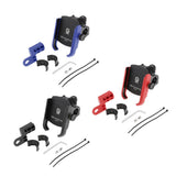 Maxbell Stable Motorcycle Handlebar Phone Holder+QC3.0 Smart Quick Charger Black