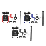 Maxbell Stable Motorcycle Handlebar Phone Holder+QC3.0 Smart Quick Charger Black