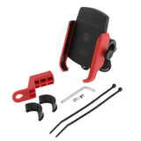 Maxbell Motorcycle Mobile PhoneHolder Scooter Stand Mount Bracket+USB Charger  Blue