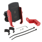 Maxbell Motorcycle Mobile PhoneHolder Scooter Stand Mount Bracket+USB Charger  Blue