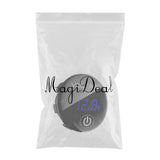 Max 36mm DC5V-48V Waterproof Voltmeter Tester Gauge LED Panel For Car RV Blue