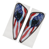 Maxbell 1 Pair US Flag Fuel Tank Stickers Motorcycle Decals For Harley XL883 Dyna