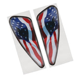 Maxbell 1 Pair US Flag Fuel Tank Stickers Motorcycle Decals For Harley XL883 Dyna