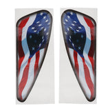 Maxbell 1 Pair US Flag Fuel Tank Stickers Motorcycle Decals For Harley XL883 Dyna