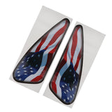 Maxbell 1 Pair US Flag Fuel Tank Stickers Motorcycle Decals For Harley XL883 Dyna