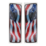 Maxbell 1 Pair US Flag Saddlebag Side Box Cover Stickers For Harley Touring Models