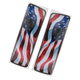 Maxbell 1 Pair US Flag Saddlebag Side Box Cover Stickers For Harley Touring Models