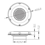 Maxbell Solar Powered Exhaust Fan Ventilator for Domestic Marine Caravan Attic Vents