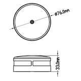 Maxbell LED STAINLESS STEEL SS CABIN DOME LIGHT - Marine/Boat/Caravan/RV Lamp 10-30V
