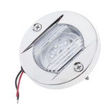 Maxbell Boat LED Rail Light E011053-BU  Blue Pin 12V Brushed Nickle Bezel