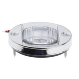 Maxbell Boat LED Rail Light E011053-BU  Blue Pin 12V Brushed Nickle Bezel