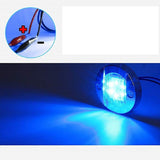 Maxbell Boat LED Rail Light E011053-BU  Blue Pin 12V Brushed Nickle Bezel