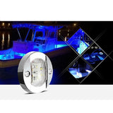 Maxbell Boat LED Rail Light E011053-BU  Blue Pin 12V Brushed Nickle Bezel