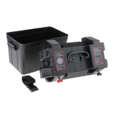 Maxbell Pack of 1 Portable Battery Box Carrier 12V Double USB Charger for Boat RV