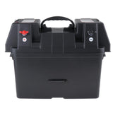 Maxbell Pack of 1 Portable Battery Box Carrier 12V Double USB Charger for Boat RV
