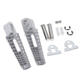 Maxbell Motorcycle CNC Front Footrests Footpeg Pedals For GSXR 600 750 06-18 Silver