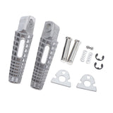 Maxbell Motorcycle CNC Front Footrests Footpeg Pedals For GSXR 600 750 06-18 Silver