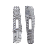 Maxbell Motorcycle CNC Front Footrests Footpeg Pedals For GSXR 600 750 06-18 Silver
