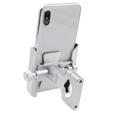 Max Maxb Universal Phone Holder Handlebar Mount Bracket Stand For Motorcycle Silver