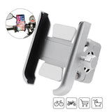 Max Maxb Universal Phone Holder Handlebar Mount Bracket Stand For Motorcycle Silver