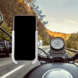 Max Maxb Universal Phone Holder Handlebar Mount Bracket Stand For Motorcycle Silver