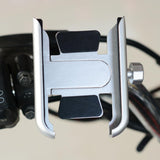 Max Maxb Universal Phone Holder Handlebar Mount Bracket Stand For Motorcycle Silver