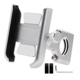 Max Maxb Universal Phone Holder Handlebar Mount Bracket Stand For Motorcycle Silver