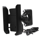 Max Maxb Motorcycle Handlebar Aluminium USB Charging Mobile Phone Holder GPS - Black