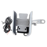 Max Maxb Motorcycle Handlebar Aluminium USB Charging Mobile Phone Holder GPS - Silver