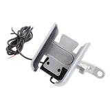 Max Maxb Motorcycle Handlebar Aluminium USB Charging Mobile Phone Holder GPS - Silver