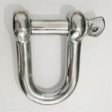 Maxbell Marine Boat Sail Anchor Chain Rigging D Shackle Pin 304 Stainless Steel 22mm