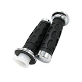 Maxbell Rubber Race Motorcycle Handlebar Grip Black 7/8" 22mm Grips Pairs Rubber