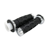 Maxbell Rubber Race Motorcycle Handlebar Grip Black 7/8" 22mm Grips Pairs Rubber