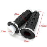 Maxbell Rubber Race Motorcycle Handlebar Grip Black 7/8" 22mm Grips Pairs Rubber