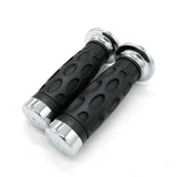 Maxbell Rubber Race Motorcycle Handlebar Grip Black 7/8" 22mm Grips Pairs Rubber
