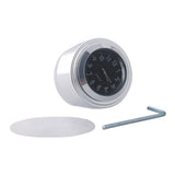 Maxbell 1Pcs 7/8" Waterproof Motorcycle Handlebar Clock Watch Aluminum Luminous Black