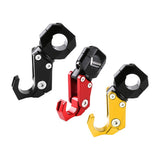 Max Maxb CNC Alloy Folding Hanger Hook Buckle For 22mm Handlebar Motorcycles Black