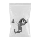 Max Maxb CNC Alloy Folding Hanger Hook Buckle For 22mm Handlebar Motorcycles Black