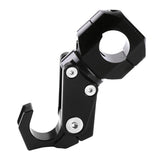 Max Maxb CNC Alloy Folding Hanger Hook Buckle For 22mm Handlebar Motorcycles Black