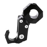 Max Maxb CNC Alloy Folding Hanger Hook Buckle For 22mm Handlebar Motorcycles Black