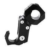 Max Maxb CNC Alloy Folding Hanger Hook Buckle For 22mm Handlebar Motorcycles Black