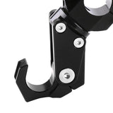Max Maxb CNC Alloy Folding Hanger Hook Buckle For 22mm Handlebar Motorcycles Black