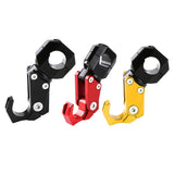 Max Maxb CNC Alloy Folding Hanger Hook Buckle For 22mm Handlebar Motorcycles Black