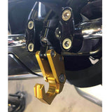 Max Maxb CNC Alloy Folding Hanger Hook Buckle For 22mm Handlebar Motorcycles Black