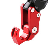 Max Maxb CNC Alloy Folding Hanger Hook Buckle For 22mm Handlebar Motorcycles Red