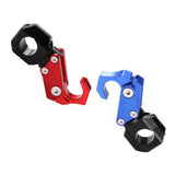 Max Maxb CNC Alloy Folding Hanger Hook Buckle For 22mm Handlebar Motorcycles Red