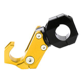 Max Maxb CNC Alloy Folding Hanger Hook Buckle For 22mm Handlebar Motorcycles Golden
