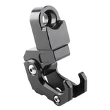 Max Maxb CNC Alloy Folding Hanger Hook Buckle For Honda All New Forza 300 2018 Gray