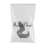 Max Maxb CNC Alloy Folding Hanger Hook Buckle For Honda All New Forza 300 2018 Gray