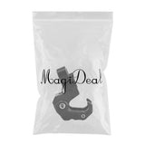 Max Maxb CNC Alloy Folding Hanger Hook Buckle For Honda All New Forza 300 2018 Black